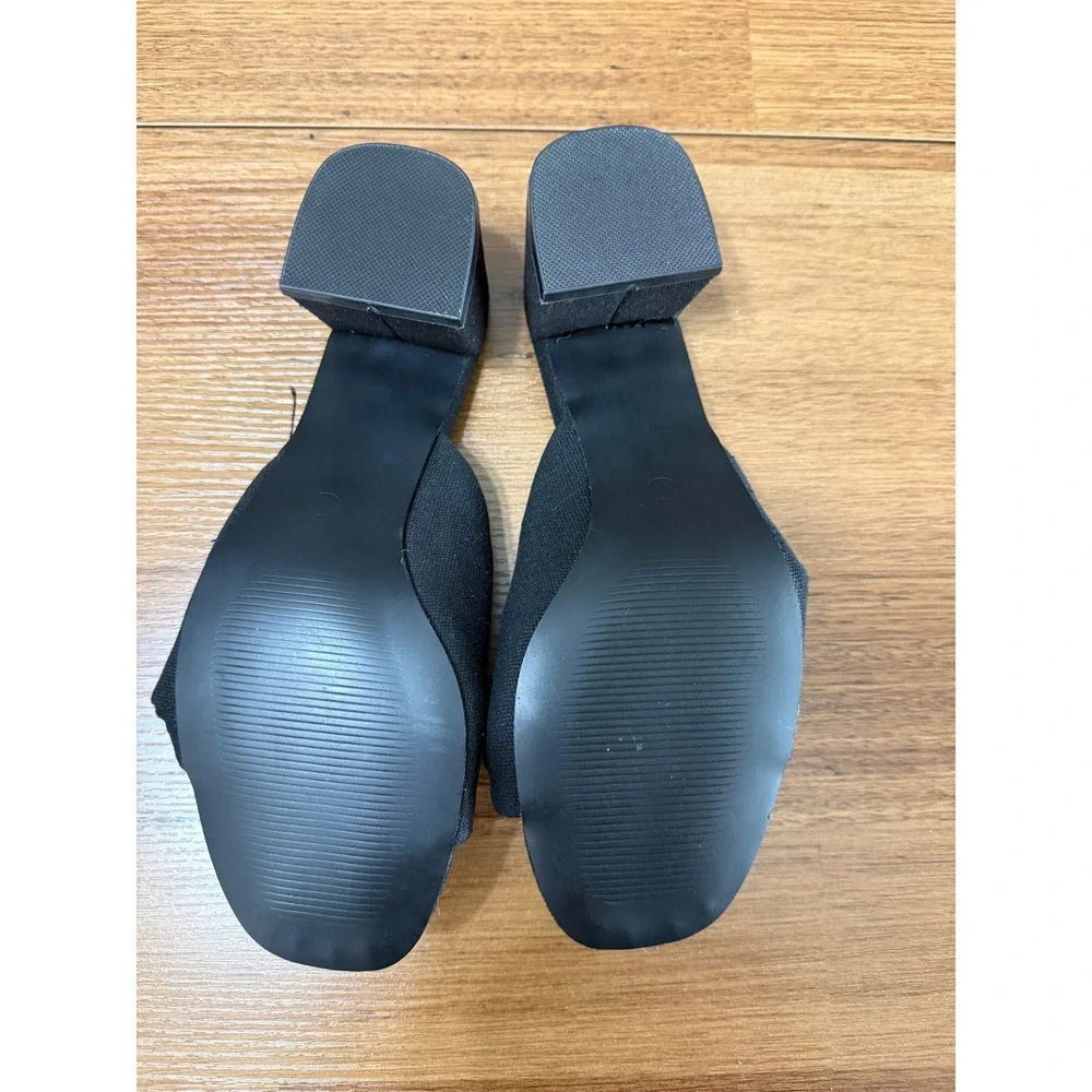 Beach by Matisse Juno Block Heel Sandals Size 9 Black Block Heel Twisted Knot